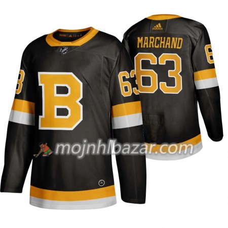 Dresovi Boston Bruins Brad Marchand 63 Adidas 2019-2020 Crna Authentic - Muške